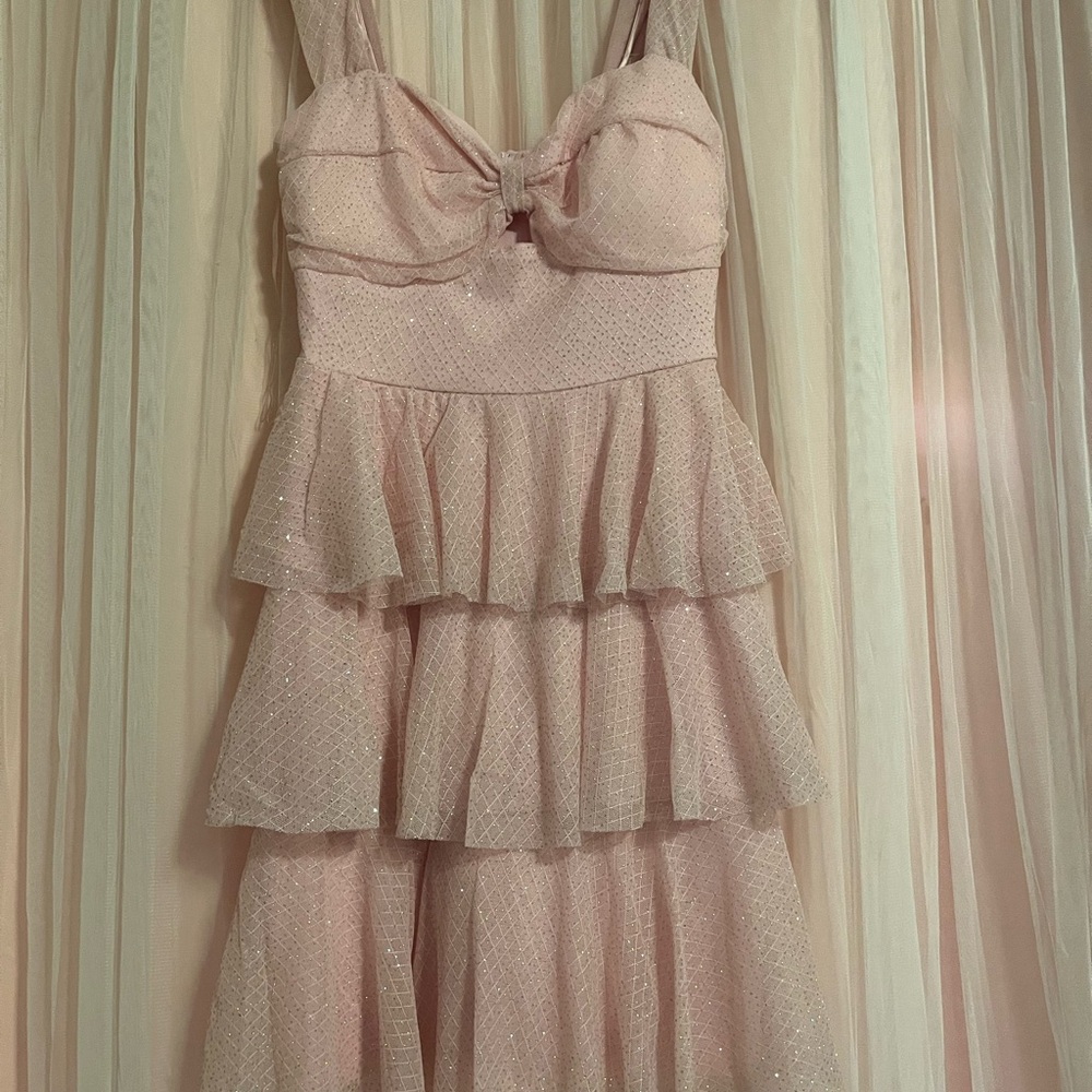 Honey and Rosie Sparkling Pink Dress